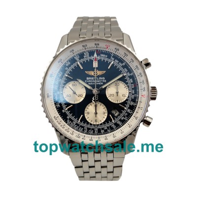 UK Blue Dials Steel Breitling Navitimer A23322 Replica Watches