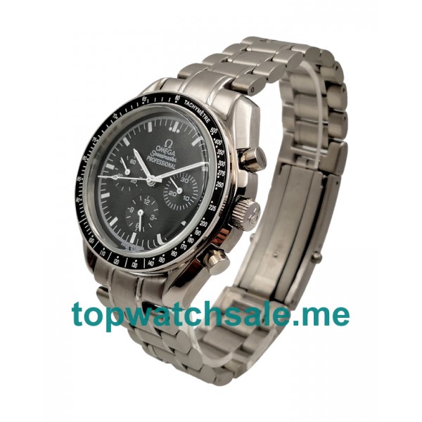 UK Best Stainless Steel Fake Omega Speedmaster 3570.50.00 Watches With Black Dials