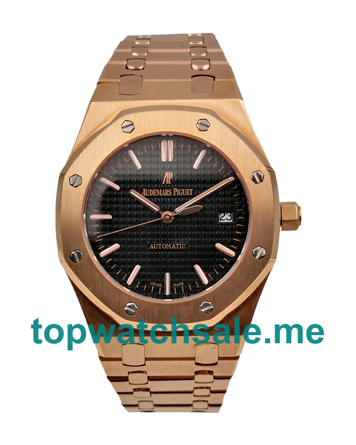 UK Black Dials Rose Gold Audemars Piguet Royal Oak 15400OR.OO.1220OR.01 Replica Watches