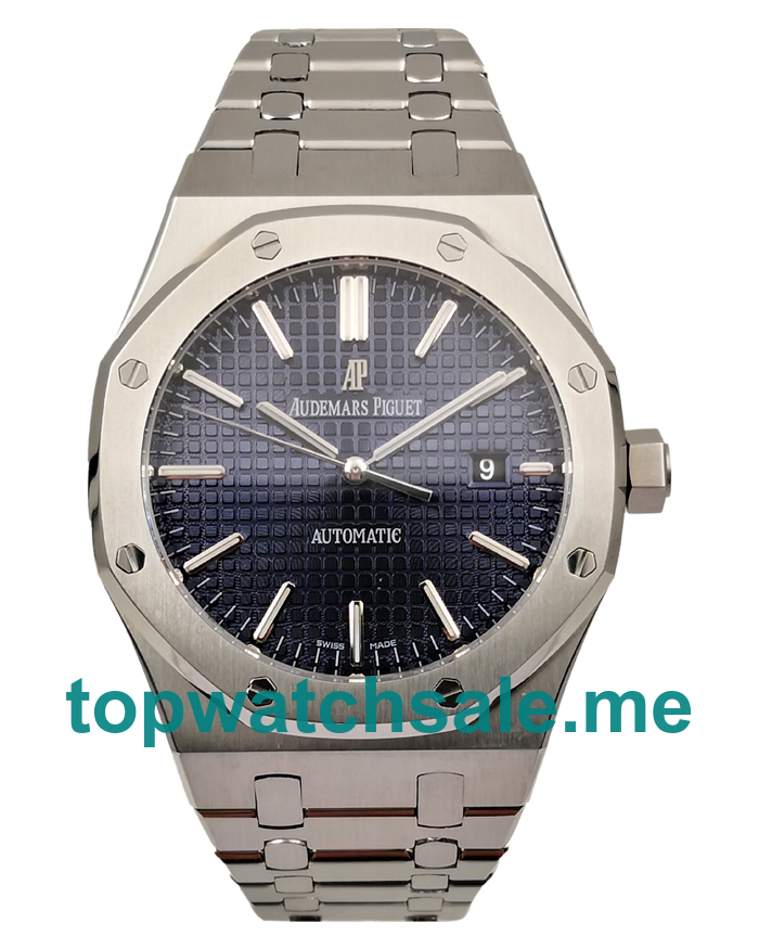 UK Blue Dials Steel Audemars Piguet Royal Oak 15400ST.OO.1220ST.03 Replica Watches