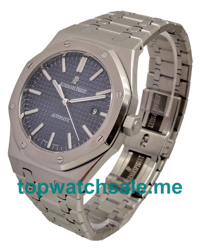 UK Blue Dials Steel Audemars Piguet Royal Oak 15400ST.OO.1220ST.03 Replica Watches