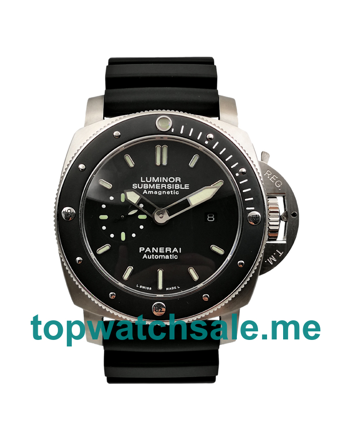 UK Black Dials Steel Panerai Luminor Submersible PAM00389 Replica Watches