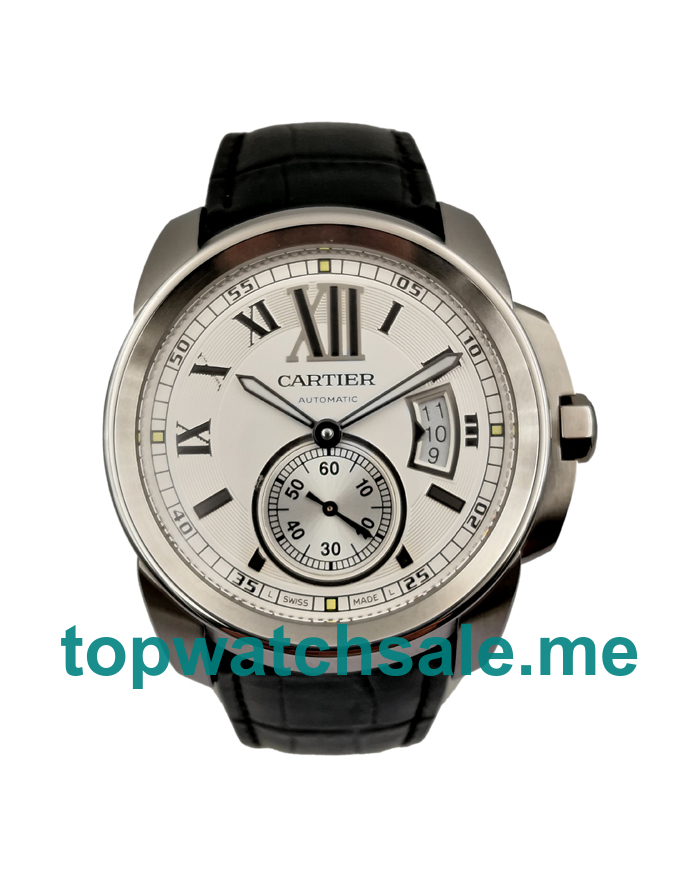 UK White Dials Steel Calibre De Cartier W7100037 Replica Watches