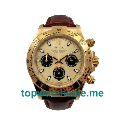 UK Champagne Dials Gold Rolex Daytona 116508 Replica Watches