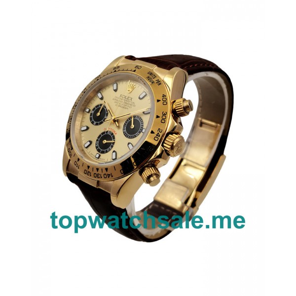 UK Champagne Dials Gold Rolex Daytona 116508 Replica Watches