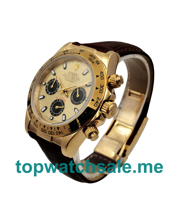 UK Champagne Dials Gold Rolex Daytona 116508 Replica Watches