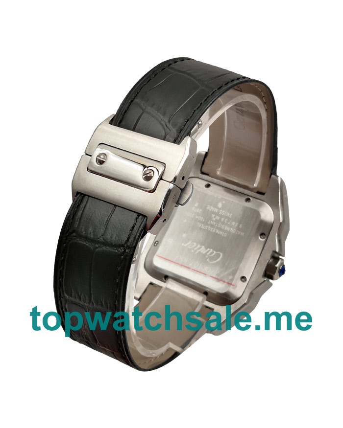 UK White Dials Steel Cartier Santos 100 W20106X8 Replica Watches