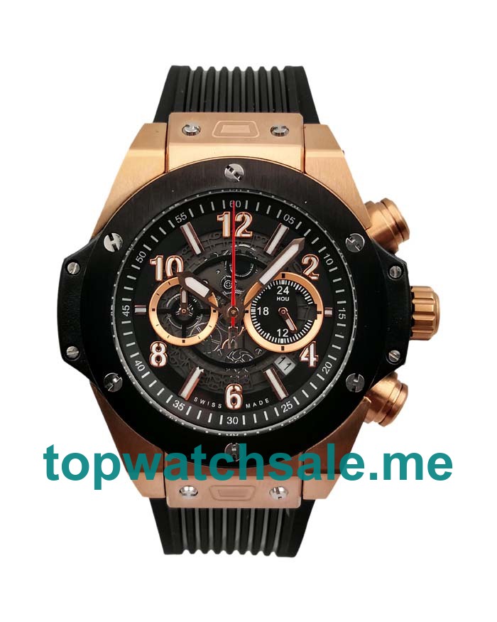 UK 44MM Rose Gold Hublot Big Bang 411.OM.1180.RX Replica Watches