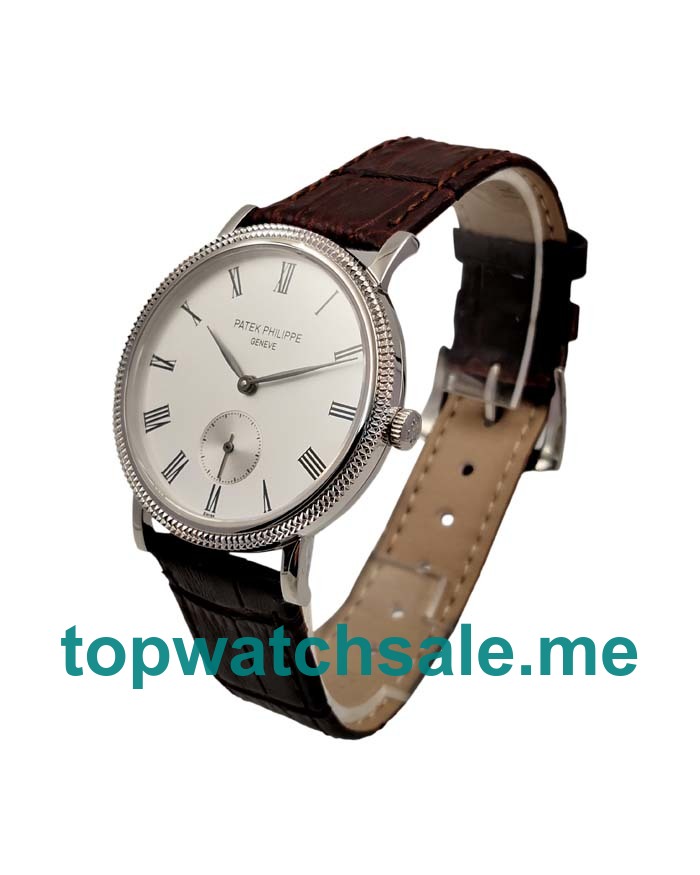 UK White Dials Steel Patek Philippe Calatrava 5119G Replica Watches