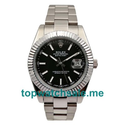 UK Black Dials Steel Rolex Datejust II 116334 Replica Watches