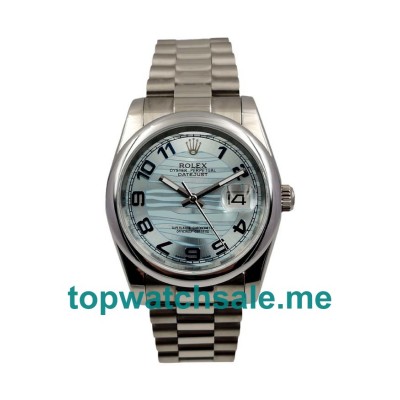 UK Blue Dials Steel Rolex Datejust 116200 Replica Watches