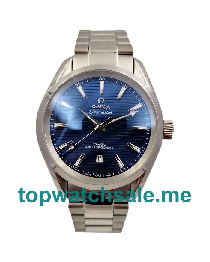 UK Blue Dials Steel Omega Seamaster Aqua Terra 150 M 220.10.41.21.03.001 Replica Watches