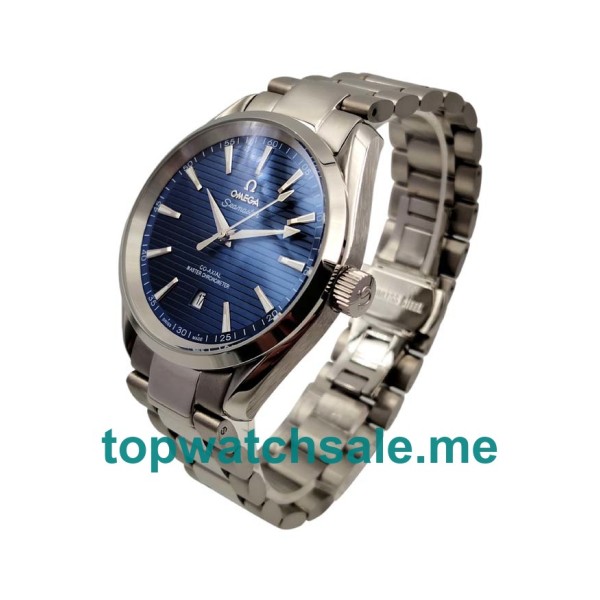 UK Blue Dials Steel Omega Seamaster Aqua Terra 150 M 220.10.41.21.03.001 Replica Watches