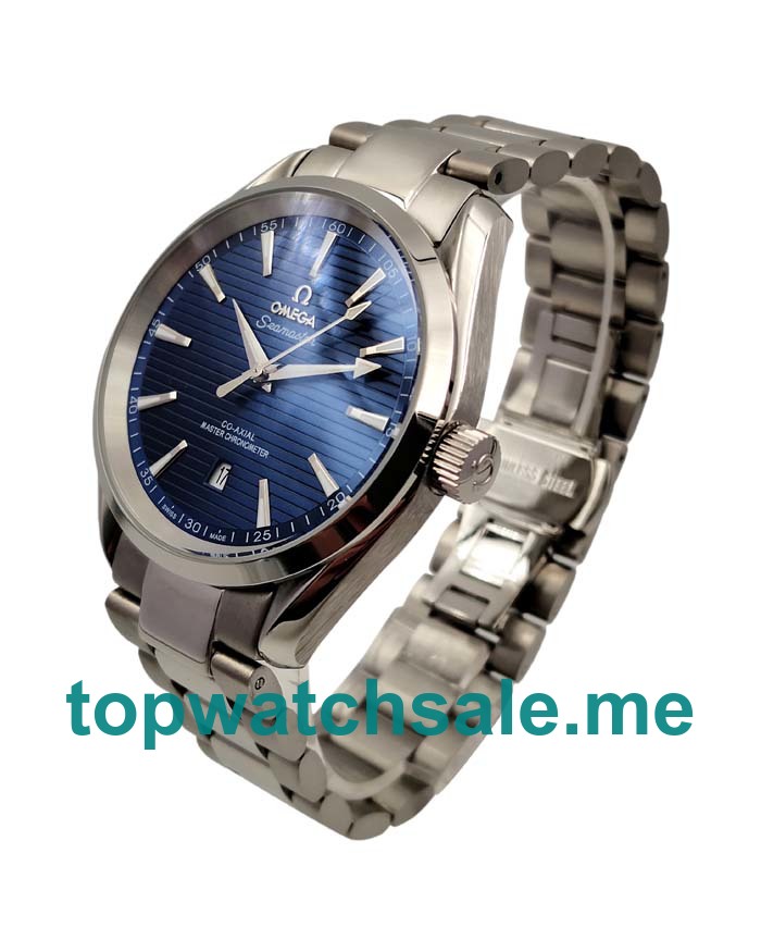 UK Blue Dials Steel Omega Seamaster Aqua Terra 150 M 220.10.41.21.03.001 Replica Watches