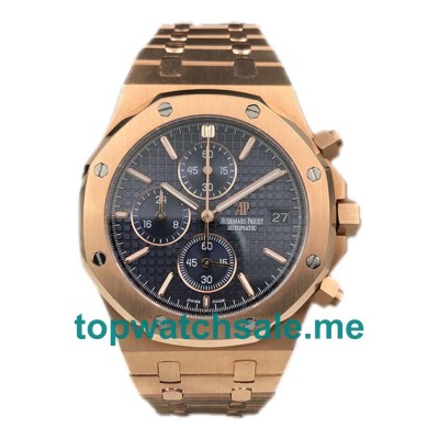 UK Blue Dials Rose Gold Replica Audemars Piguet Royal Oak Offshore 26170OR Watches