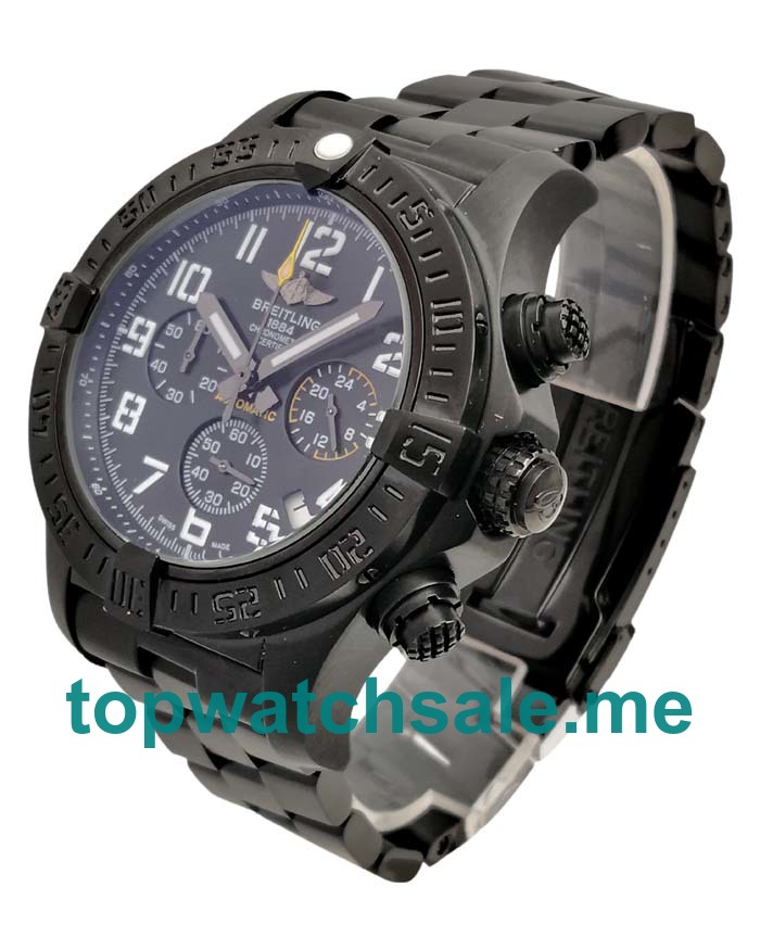 UK Black Dials Black Steel Breitling Super Avenger XB0170E4 Replica Watches